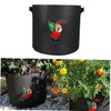 Levemolo Christmas Patterned Planting Container Bag for Garden Breathable Planting