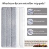 Bycarm Microfiber Cleaning Pads Compatible with Squeeze Flat Mop (6