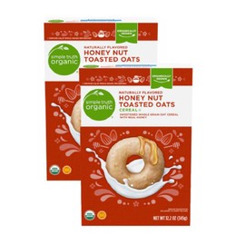 Simple Truth Organic Honey Nut Toasted Oats Cereal, 12.2 oz (2 Boxes)