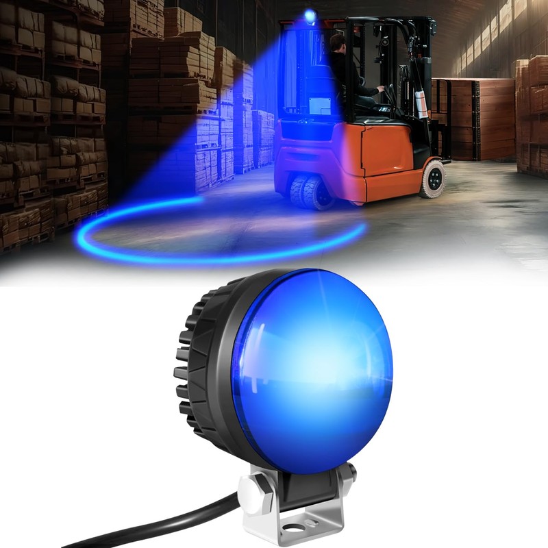 New Arc LED Forklift Safety Light, 30W 12-110V, IP68 Waterproof,