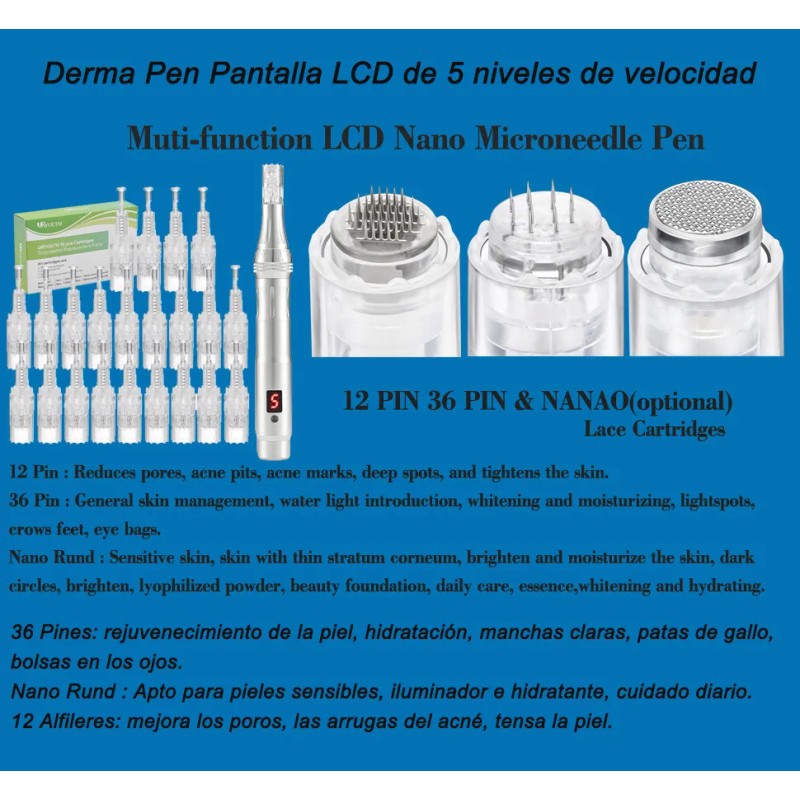 Cartuchos Rama Pen Recargas Rampan Dermapen Unidades