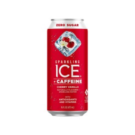 Sparkling Ice Water with Caffeine Cherry Vanilla, 16 oz, 12 Units