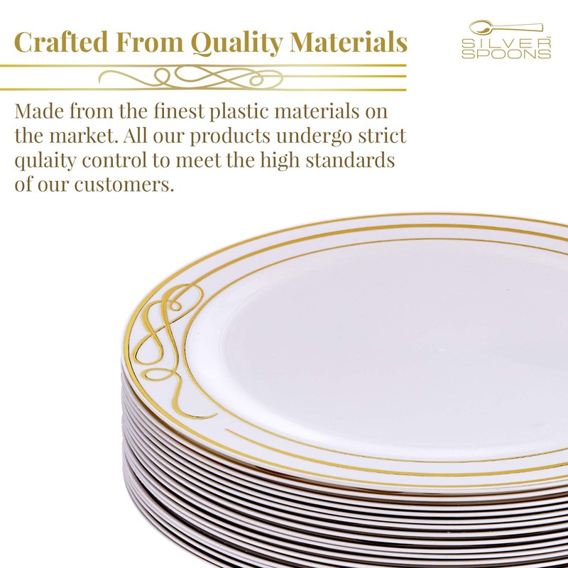 Silver Spoons Fancy Side Plates | 20 pc | Heavy
