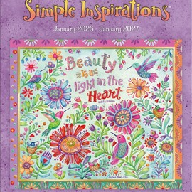 Lang Companies, Simple Inspirations 2026 Planner, 8.5'' X 12'', 12-Month Calendar with Stapled Binding