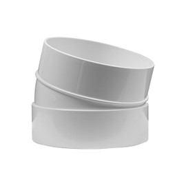 Vent Systems Elbow Diameter 100 mm 15 Degree Flexible Round Pipe Ventilation Hose ABS Plastic