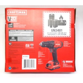 CRAFTSMAN  V20 20-volt Max 1/2-in Cordless Drill Battery and Charger Included
