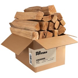 Old Potter Kiln Dried Firewood, ~1.5 Cu Ft ~ 38-45 lbs, for Solo Stove, Firepits and Fireplaces or Cooking, 16 Inch Logs, Oak