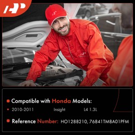 A-Premium Windshield Washer Reservoir Tank Assembly Compatible with Honda Insight 2010 2011 - with Inlet & Washer Pump & Cap