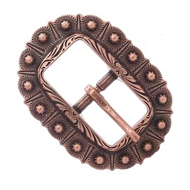 Engraved Bridle Buckle Copper 3/4" 7851-10
