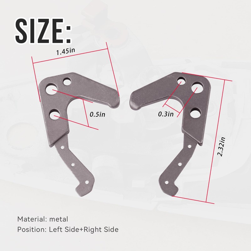 SeDeplacer Door Handle Right Left Repair Kit Compatible with 2011