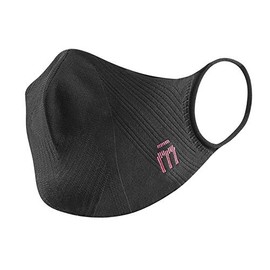 MICO P4PMASK Colour Black Fuchsia, Lightweight Reusable Sports Mask, Ergonomic Men and Women Mask, Seamless, Washable, Quick-Drying Mask, Sports Training Mask, Size L