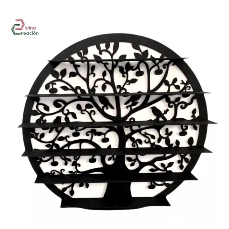 Divina Creacion Repisa Esmaltero Arbol De La Vida Mdf Diferentes