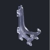 Punhung 20 Pack Clear Plastic Easel Plate Stands Holders Display