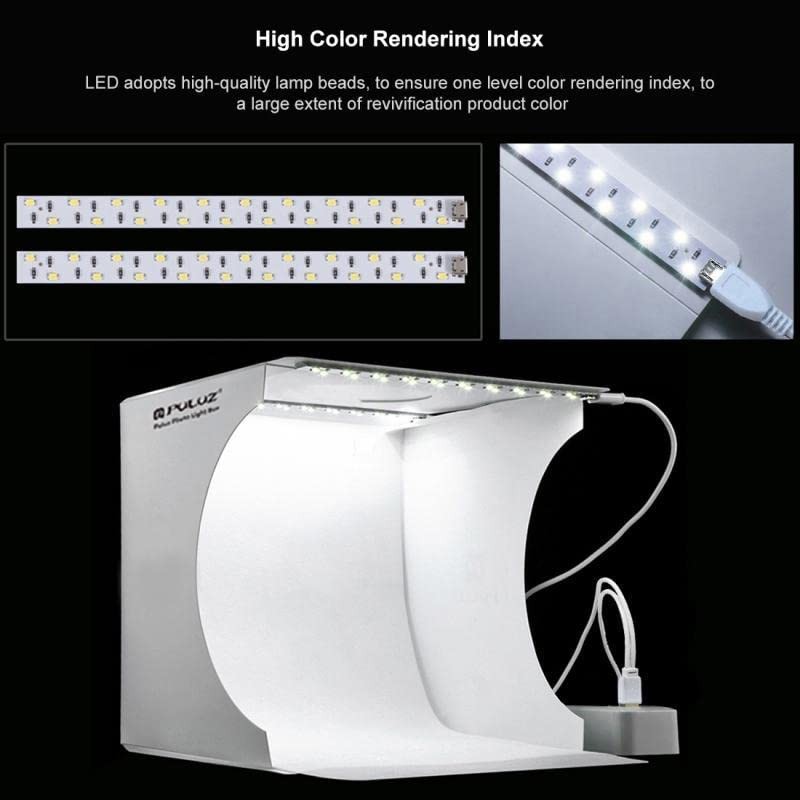 AIMALL Adjustable Mini Photo Studio Light Box with LED Lighting,