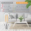 E12 Edison LED Light Bulbs 40 Watt Equivalent Candelabra, Dimmable
