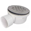 BlueVue 2.0" Replacement Shower Base Drain, PVC 2.0" Side Outlet