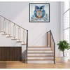 5D Diamond Painting Kits for Adults, Blue animal owl Diamond