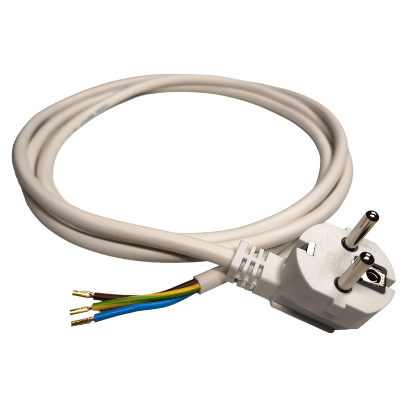 Cable with Plug and Ferrules, Plug 230 V, 16 A,