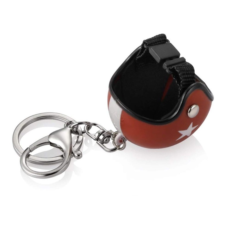 Bike Mini Helmet Keychain Key Case Key Ring Keychain Charm