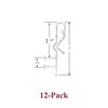 12 Pack of Hidden Channel VALANCE CLIPS for 2" WOOD