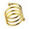 12pcs Napkin Ring Spiral Washable Decorative Metal Napkin Holder Ring