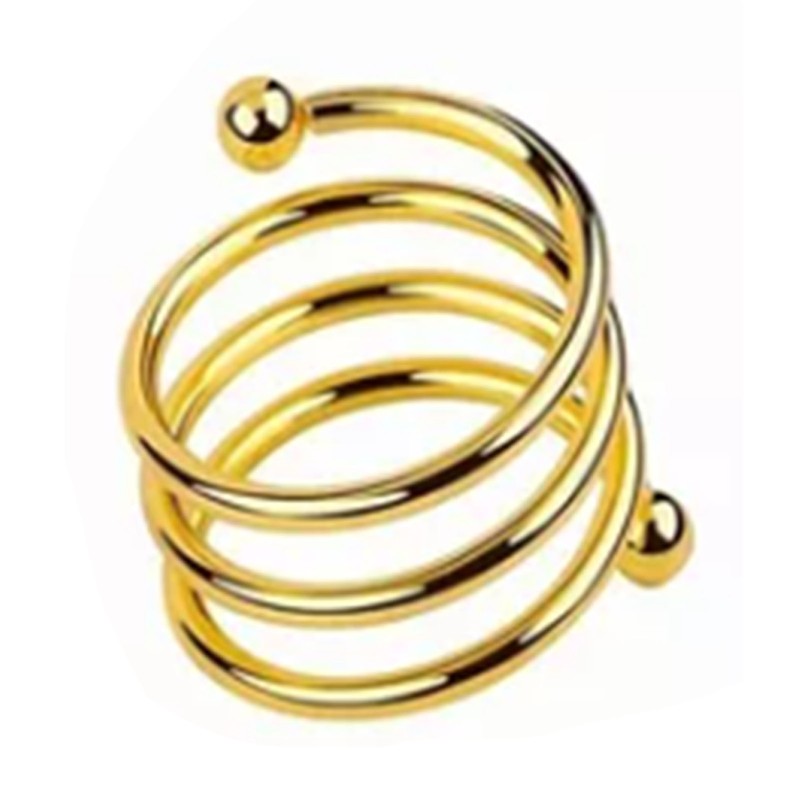 12pcs Napkin Ring Spiral Washable Decorative Metal Napkin Holder Ring