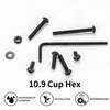450 Piece M3 Screws Set, Allen Screws Nuts Set, Black