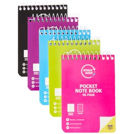 Spirax Kode 955 77X112 Pocket Notebook 96Pg Pk5