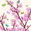 Ambiente 20 St. Servietten Papierservietten 3-lagig Blossom Rose Cream Beige