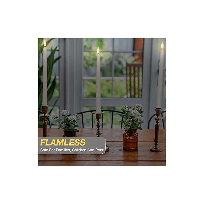 26cm Luces Decorativas navideñas Estilo Vela, Luces navideñas sin Llama,