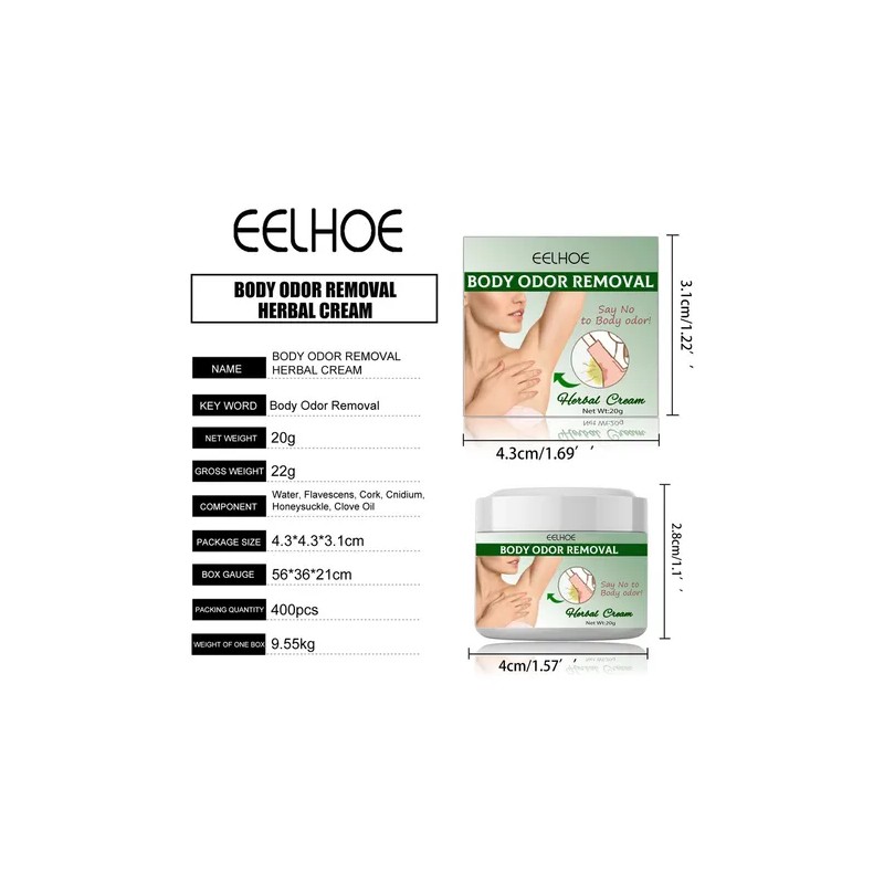 Crema A Base De Hierbas For Eliminar El Olor Corporal