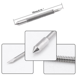 Pxyelec 60 Degrees Graphtec CB09 Blades for Graphtec Vinyl Cutter Plotter Blade Needle Pack of 5