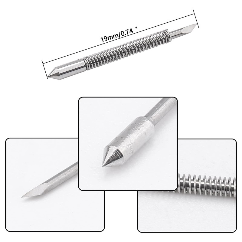 Pxyelec 60 Degrees Graphtec CB09 Blades for Graphtec Vinyl Cutter