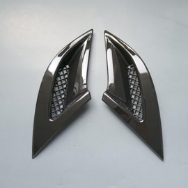 ZiWen New Front Bumper Air Vent Rear Bumper Reflector Cover Trim for Honda Accord 2023 2024 (Gloss Black, Front)