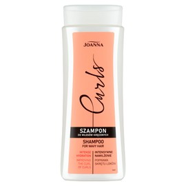 Joanna Curls Shampoo 300 ml - Moisturising Shampoo - Hair Shampoo Natural Curls - Moisturising Shampoo for Wavy and Curly Hair - Curling Products with Rice Amino Acids for Natural Curl Care