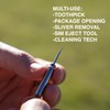 DAILYCARRYCO. TiPick Titanium Toothpick Holder - Portable Metal Travel Toothpick