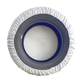 Silver White Spare Tire Cover, Lots of Size for Honda CRV, Toyota RAV4 Fit Most of SUV, Trailer, RV, Truck, Car, Weatherproof Protector (M Size: 225/65R17, 225/60R18)