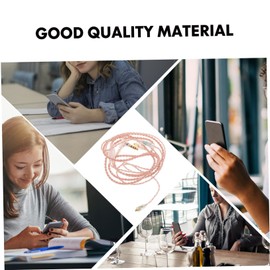 OSALADI 5pcs Detachable Headset Cable Microphone Control Right-Angle Audio Quality Earphone Wire for Daily Use for Headphones and Earbuds