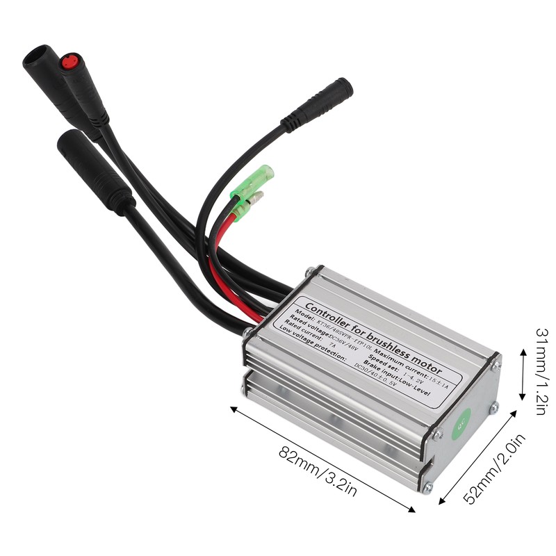 36V 48V 15A Electric Bike Sine Wave Controller 250W Brushless