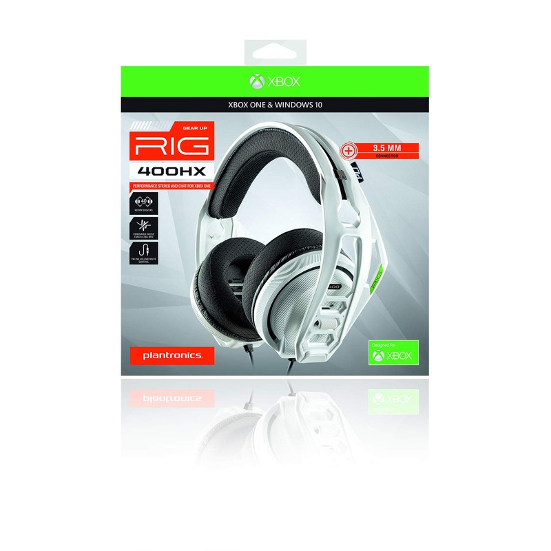 Nacon RIG RIG400HXW Gaming Headphones, Multi-platform compatibility, White