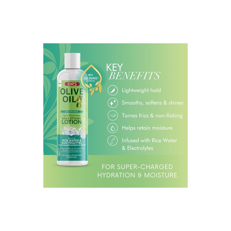 ORS Olive Oil Daily Styling Leave-In Lotion - 473ml, 16oz,