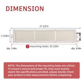 GDCERIX Infrared Rear Rotisserie Burner Replacement for Jenn Air 720-0062, 720-0336, Nexgrill 720-0026, Glen Canyon Kirkland Members Mark Perfect Flame and Other Grill Models, 16 1/8''