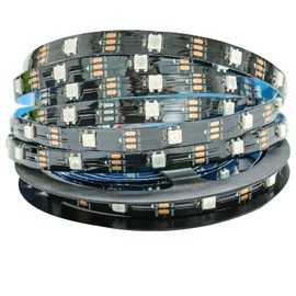 Tesfish 5 V WS2812B LED Strip Light, 5 Metre RGB LED Pixel Strip 5050 150 LEDs IP30 Flexible Full Colour Individually Addressable Smart Light Strip for Advertising Decoration DIY Projects