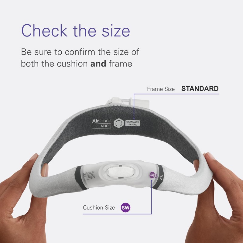 ResMed AirTouch N30i Frame System (Without Headgear) - Standard Frame/Small