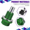 QZTYTY M14×1.5 Magnetic Oil Drain Plug, Transmission Oil Plug, Oil