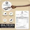 LINDENMANN Men's Leather Belt 35 mm Wide Belt Cowhide Leather