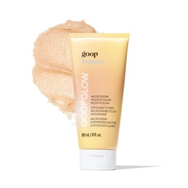 goop Beauty Microderm Body Scrub | Exfoliating Body Wash to Cleanse & Moisturize Skin | Quartz, Garnet, & Hydrated Silica | 6 fl oz | Dead Skin Remover Inspired by Microdermabrasion | Paraben Free