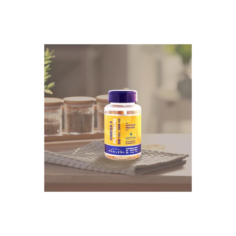 Maklen Omega 3 Platinum - EPA1,000 mg/DHA 400 mg -