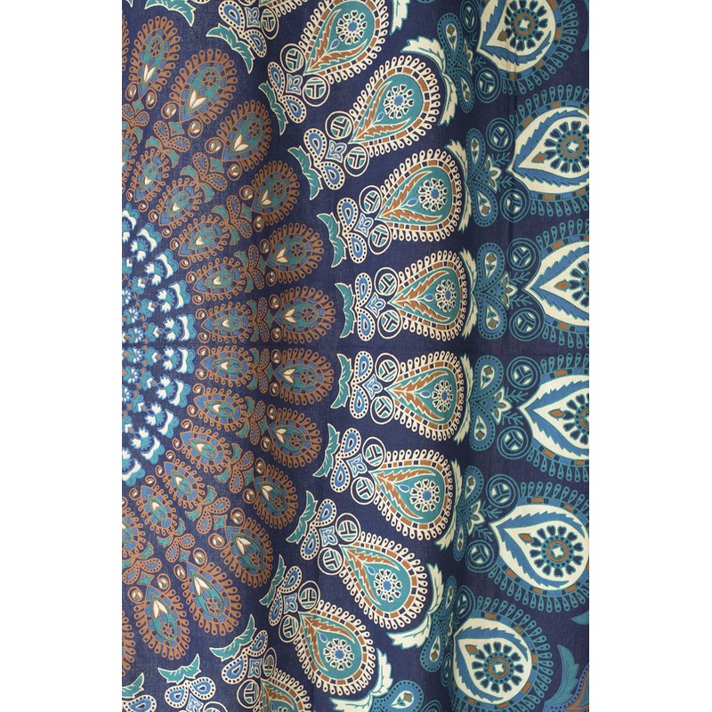 Popular Handicrafts Indian Hippie Bohemian Style Beautiful Peacock Mandala Printed