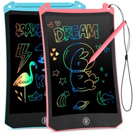 Toys from 3 4 5 6 7 8 9 Years, cimetech Magic Board 8.5 Inch 2 Pack Erase Function Painting Board with Pen, Elastic Rope, Christmas Children Gifts Girls Boys Activity Game